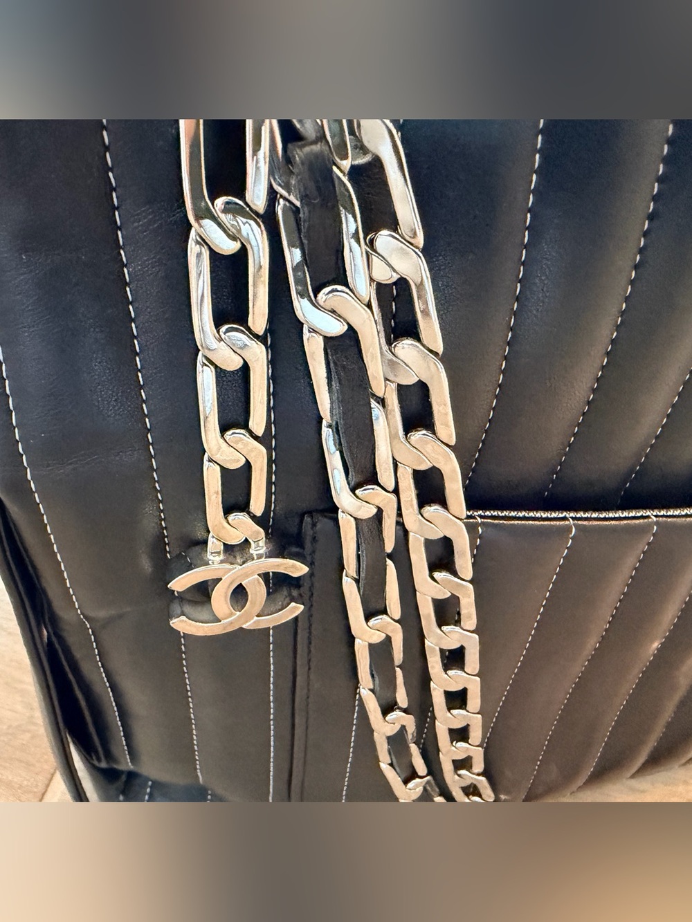 CHANEL Lambskin Leather Mademoiselle Handbag - Picture 10 of 16